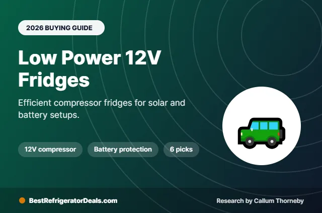 best 12v fridge for low power draw 2026 buying guide cover