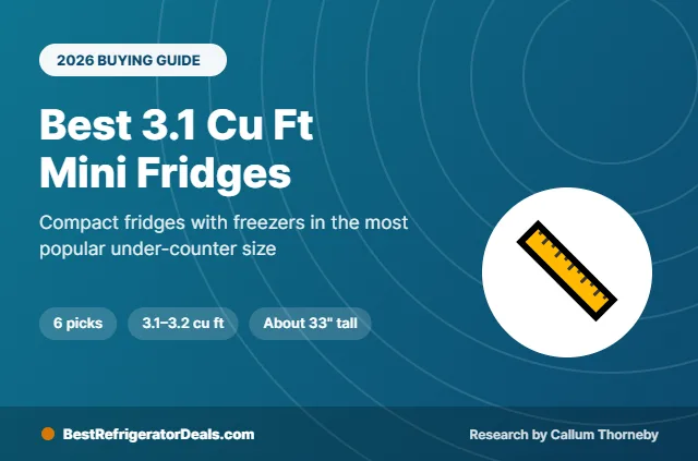 best 3.1 cu ft mini fridge with freezer 2026 buying guide cover