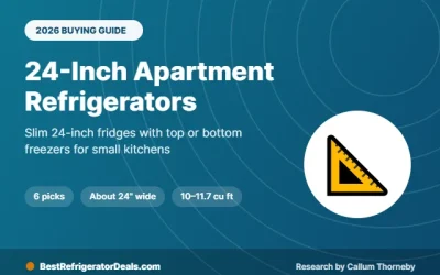 Best Apartment Size Refrigerator 24 Inch Wide: 6 Slim Picks (2026)