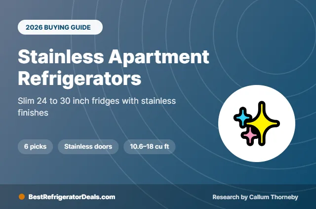 best apartment size refrigerator stainless steel 2026 buying guide cover