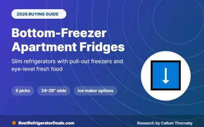 Best Apartment Size Refrigerator With Bottom Freezer: 5 Picks 2026