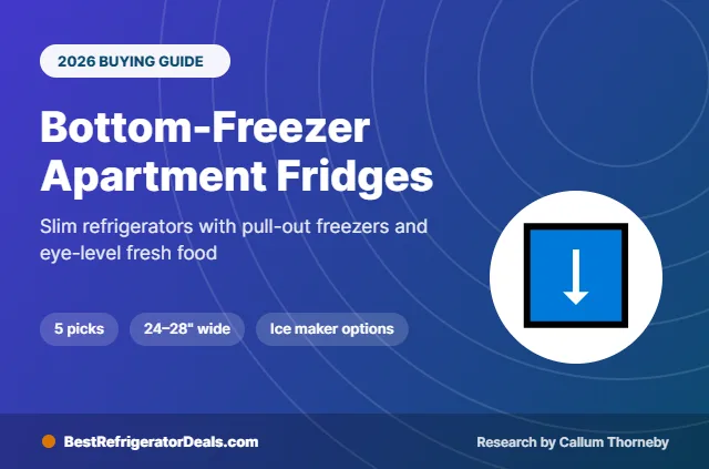 best apartment size refrigerator with bottom freezer 2026 buying guide cover