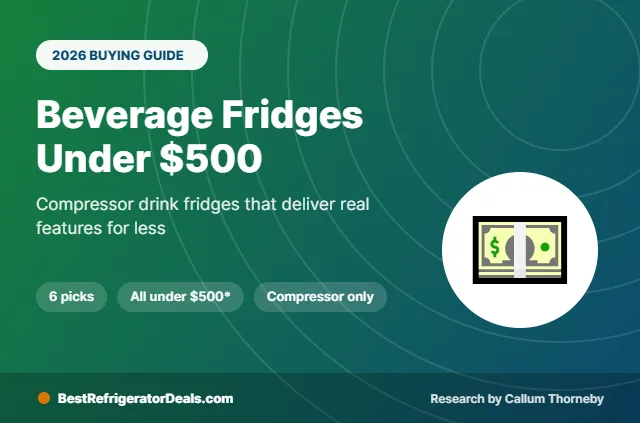 best beverage refrigerator under $500 2026 buying guide cover