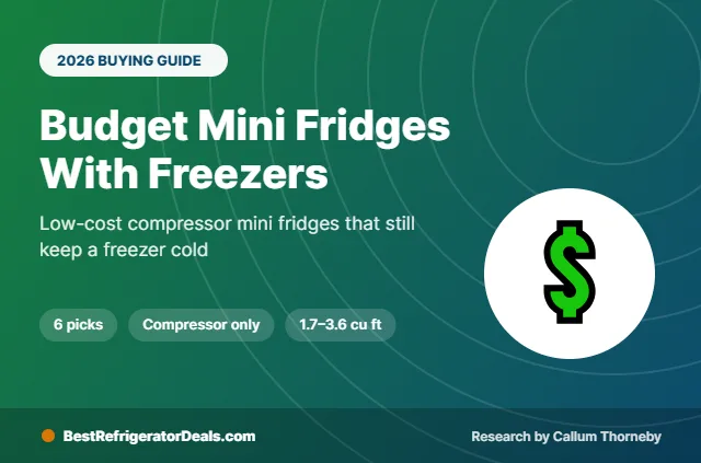 best budget mini fridge with freezer 2026 buying guide cover