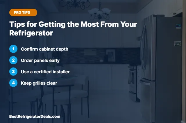 Tips for Getting the Most From Your Refrigerator tips card