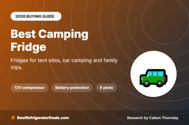best camping fridge 2026 buying guide cover