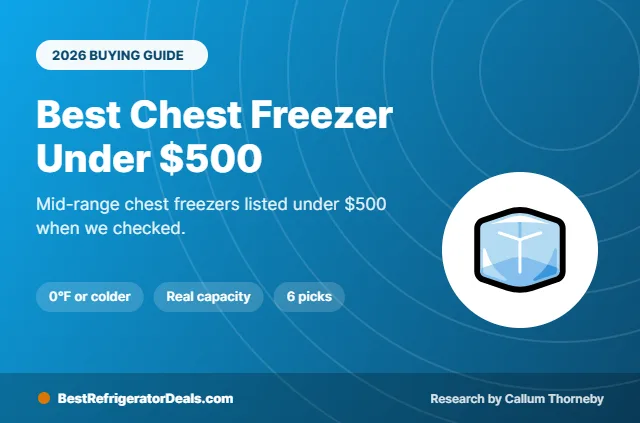 best chest freezer under $500 2026 buying guide cover