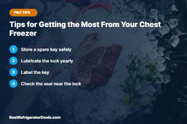 Tips for Getting the Most From Your Chest Freezer tips card
