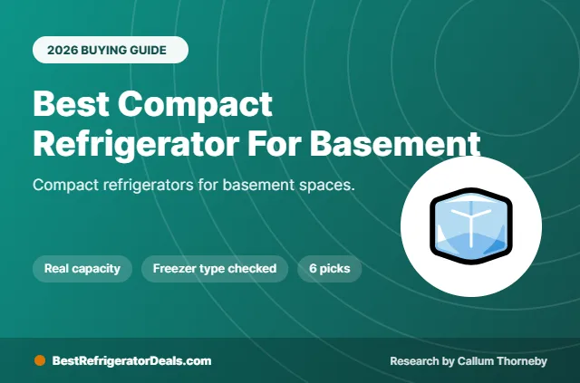 best compact refrigerator for basement 2026 buying guide cover