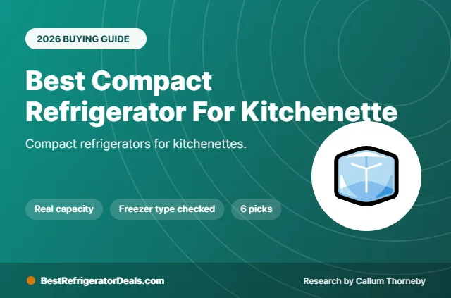 best compact refrigerator for kitchenette 2026 buying guide cover
