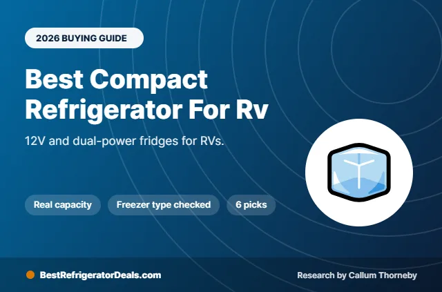 best compact refrigerator for rv 2026 buying guide cover