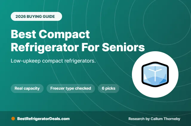 best compact refrigerator for seniors 2026 buying guide cover