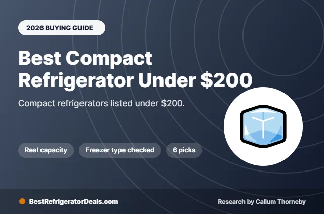 best compact refrigerator under $200 2026 buying guide cover
