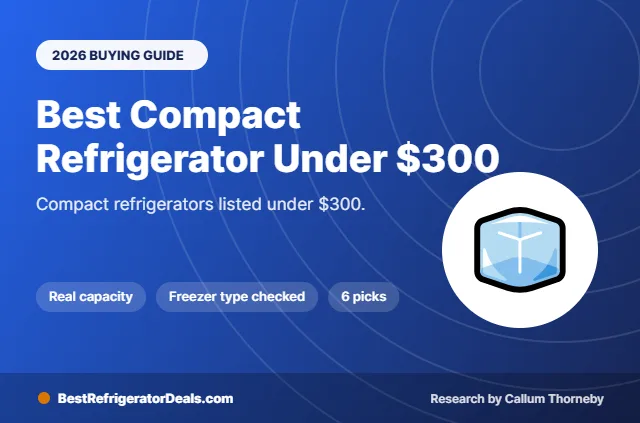 best compact refrigerator under $300 2026 buying guide cover