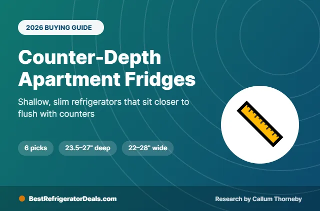 best counter depth apartment refrigerator 2026 buying guide cover