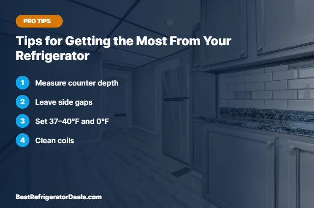 Tips for Getting the Most From Your Refrigerator tips card