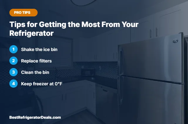 Tips for Getting the Most From Your Refrigerator tips card