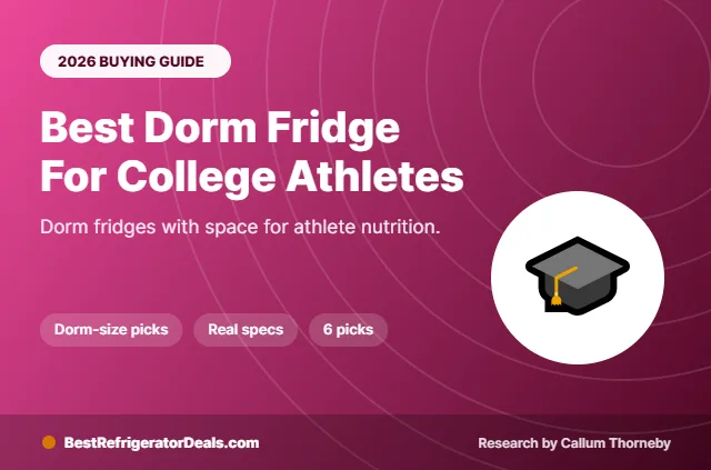 best dorm fridge for college athletes 2026 buying guide cover