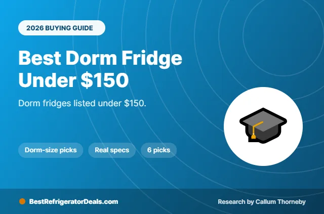 best dorm fridge under $150 2026 buying guide cover