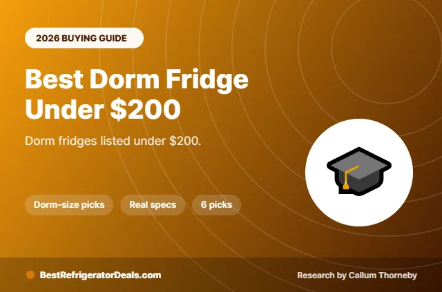 best dorm fridge under $200 2026 buying guide cover