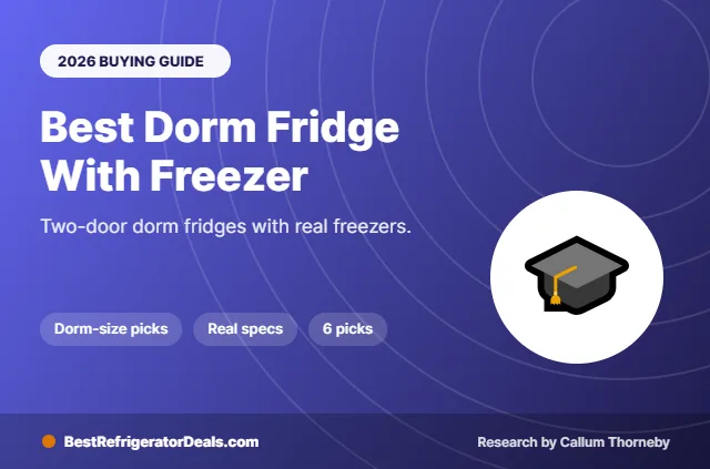 best dorm fridge with freezer 2026 buying guide cover