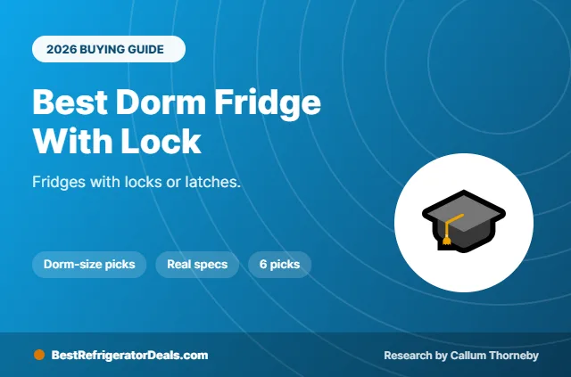 best dorm fridge with lock 2026 buying guide cover