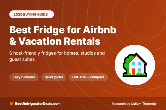 best fridge for airbnb 2026 buying guide cover