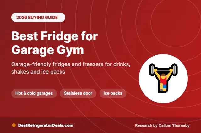 best fridge for garage gym 2026 buying guide cover