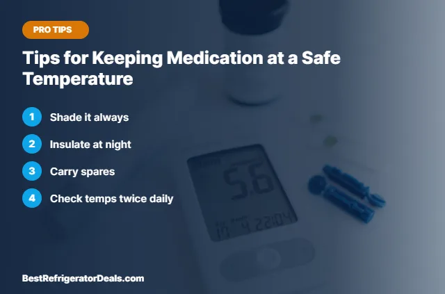Tips for Keeping Medication at a Safe Temperature tips card