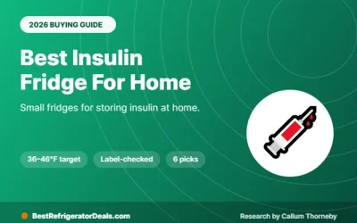 Best Insulin Fridge for Home 2026: Small Fridges That Hold 36–46°F
