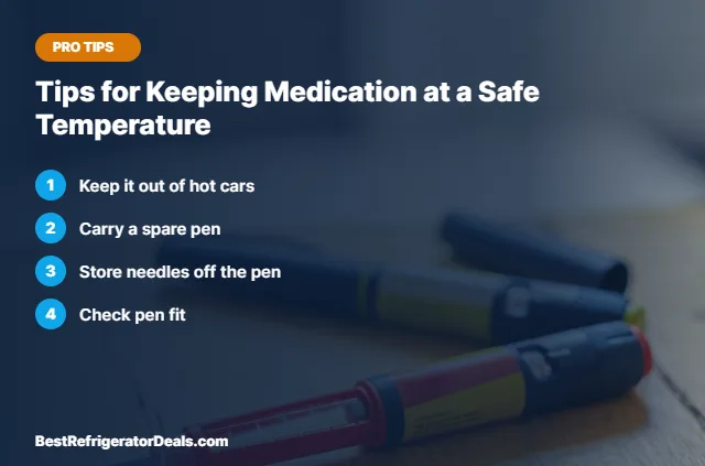 Tips for Keeping Medication at a Safe Temperature tips card