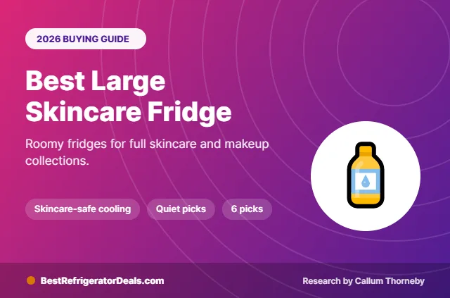 best large skincare fridge 2026 buying guide cover