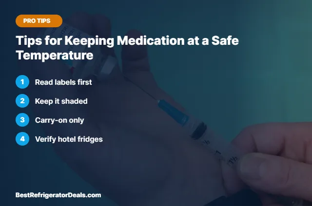 Tips for Keeping Medication at a Safe Temperature tips card