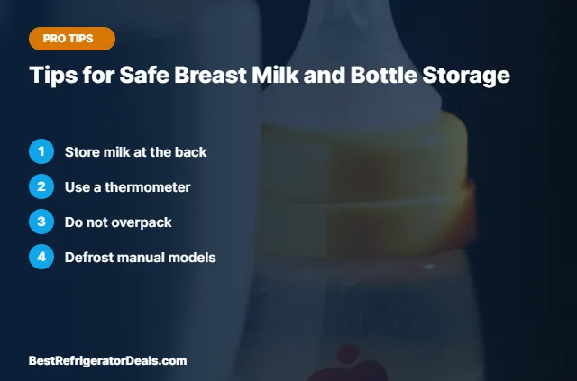 Tips for Safe Breast Milk and Bottle Storage tips card