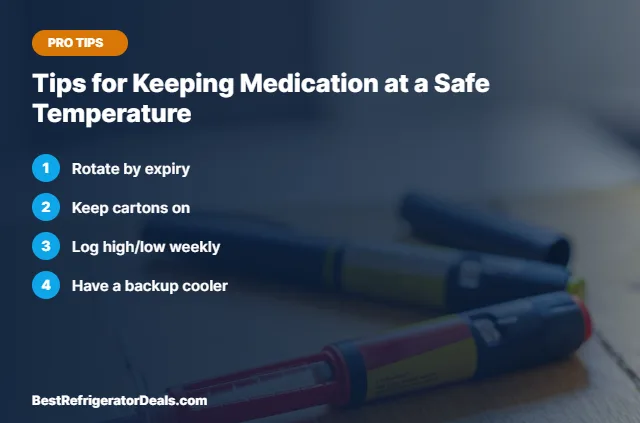 Tips for Keeping Medication at a Safe Temperature tips card