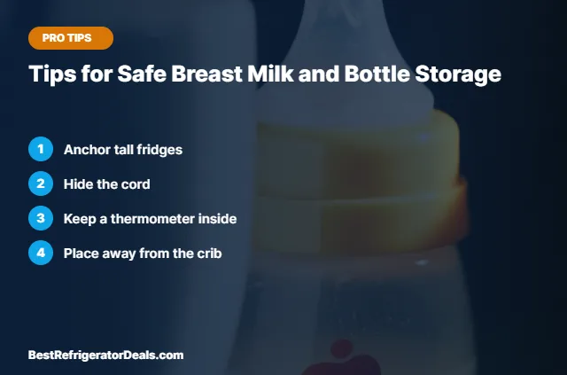 Tips for Safe Breast Milk and Bottle Storage tips card