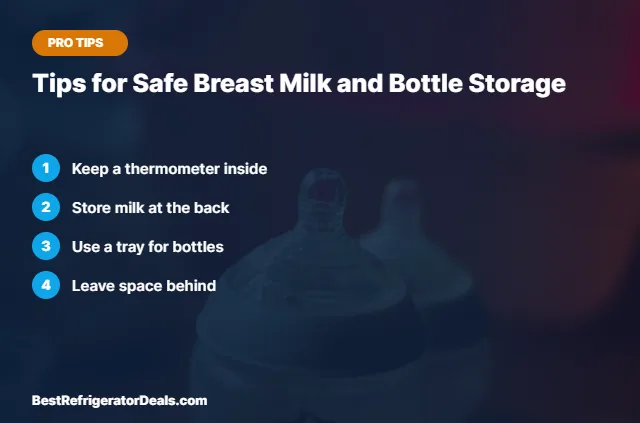 Tips for Safe Breast Milk and Bottle Storage tips card