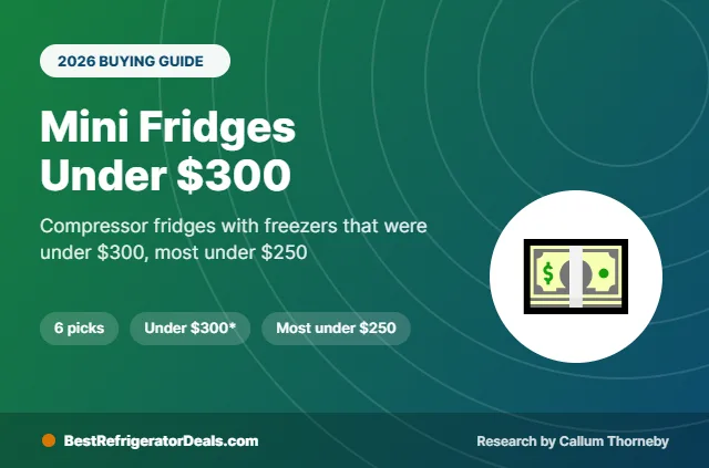 best mini fridge with freezer under 300 2026 buying guide cover