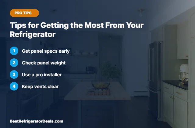 Tips for Getting the Most From Your Refrigerator tips card
