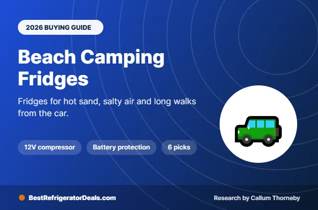 best portable fridge for beach camping 2026 buying guide cover