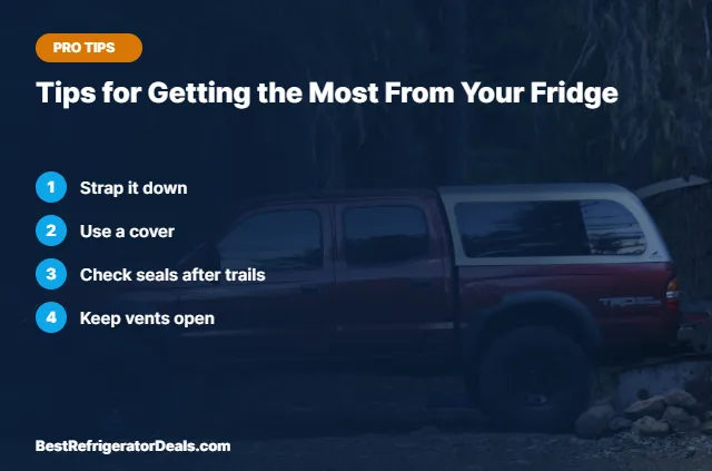 Tips for Getting the Most From Your Fridge tips card