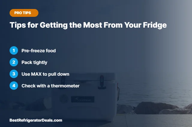 Tips for Getting the Most From Your Fridge tips card