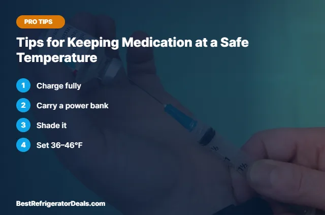 Tips for Keeping Medication at a Safe Temperature tips card