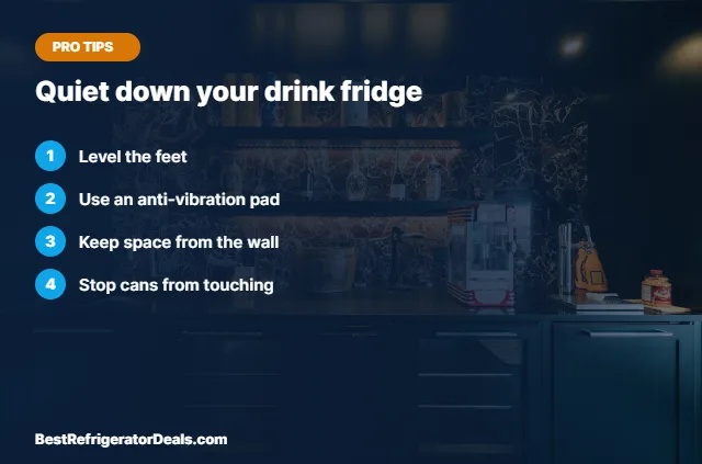 Quiet beverage fridge tips over a modern kitchen photo