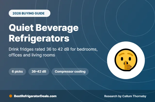 best quiet beverage refrigerator 2026 buying guide cover