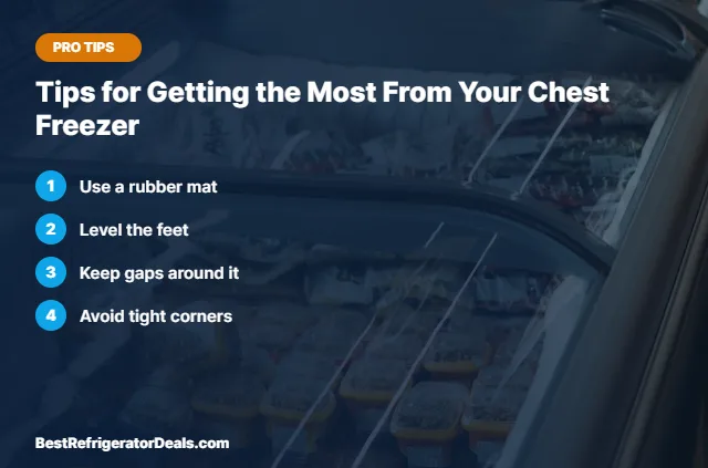 Tips for Getting the Most From Your Chest Freezer tips card