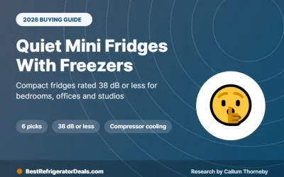 Best Quiet Mini Fridge With Freezer: 6 Picks Rated 38 dB or Less