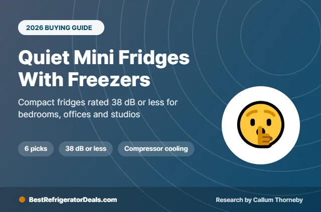 best quiet mini fridge with freezer 2026 buying guide cover