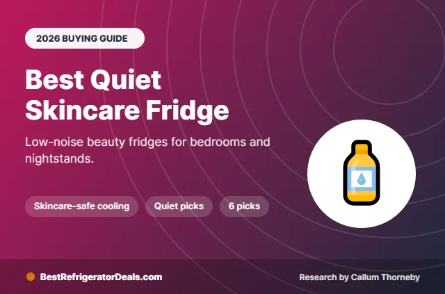 best quiet skincare fridge 2026 buying guide cover