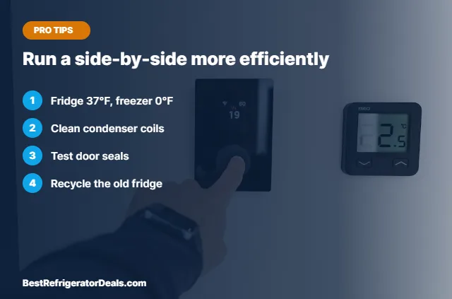 Run a side-by-side more efficiently tips card